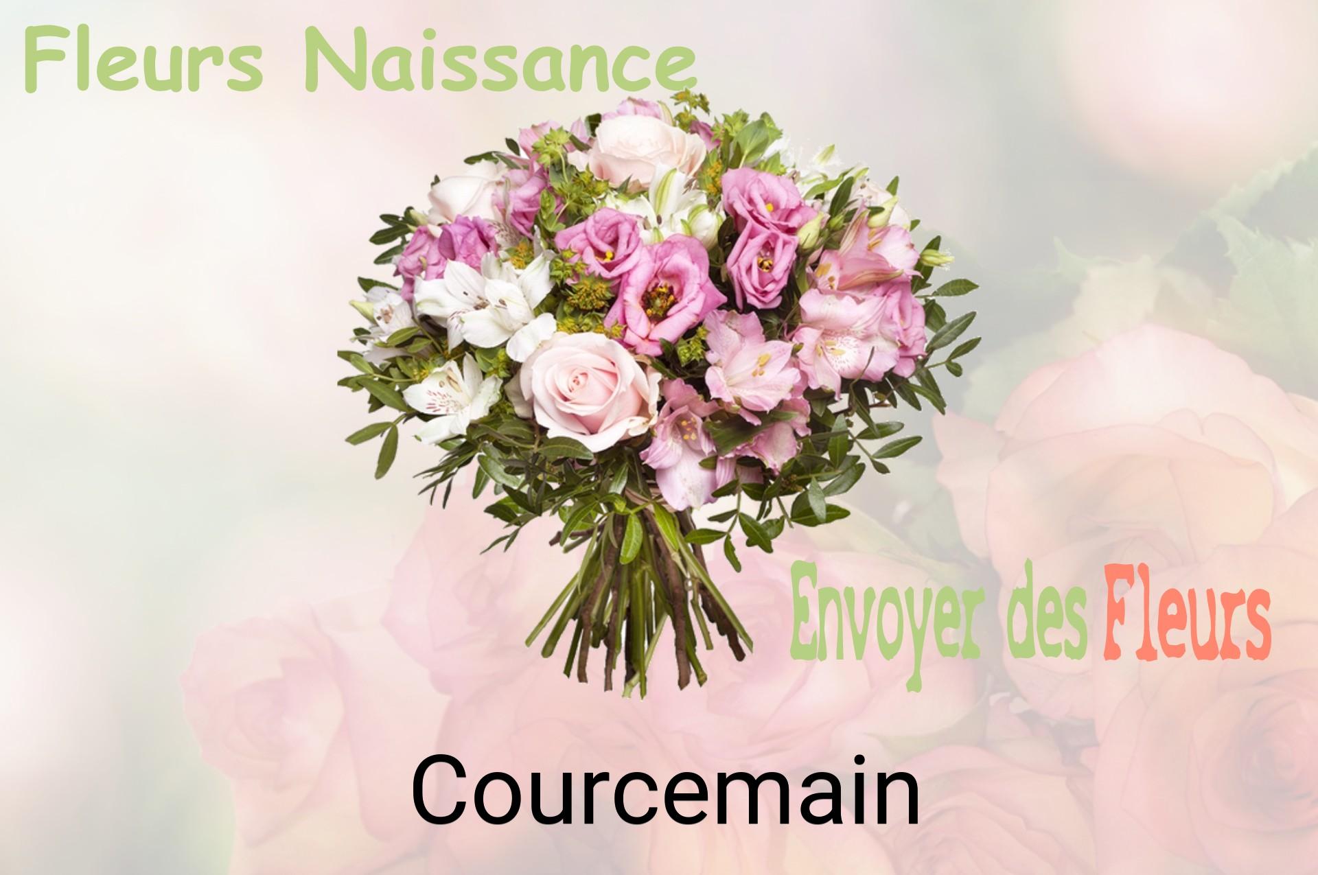 Bouquet de fleurs de naissance livré à Courcemain